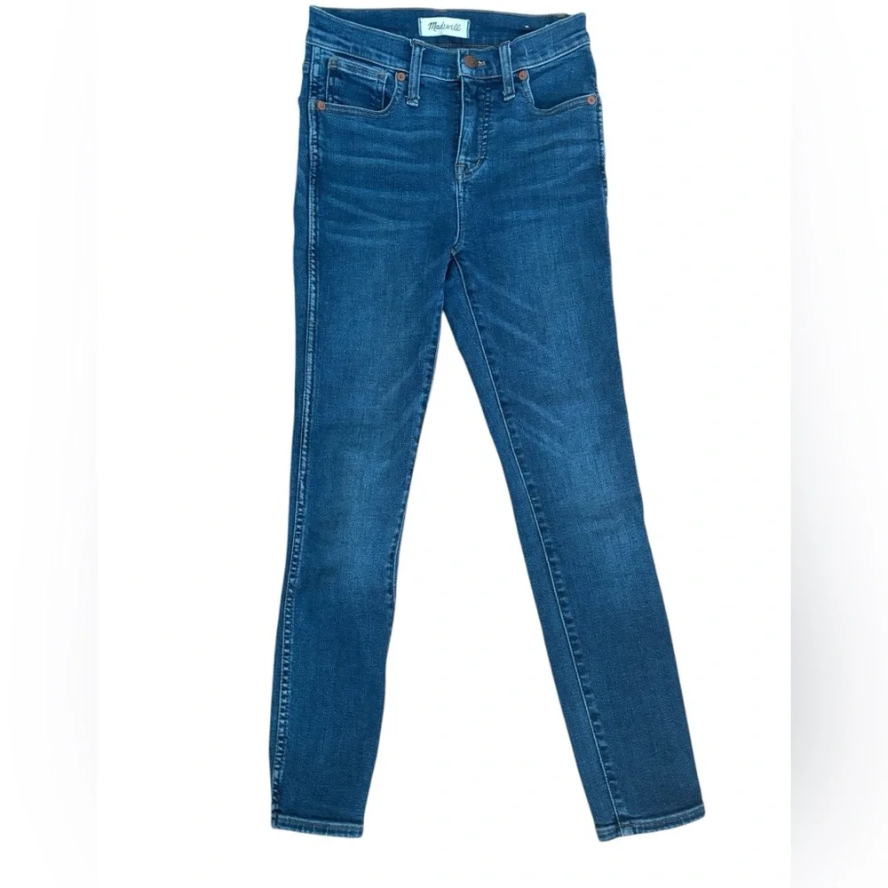 Madewell - Petite 10" High-Rise Skinny Jeans in Wendover Wash-Size 23P - Picture 5 of 12